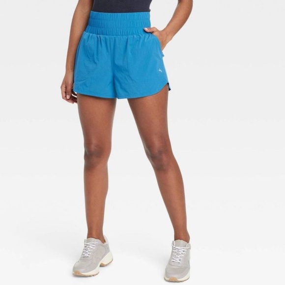 JoyLab Pants - Women's High-Rise Woven Shorts- JoyLab Blue M